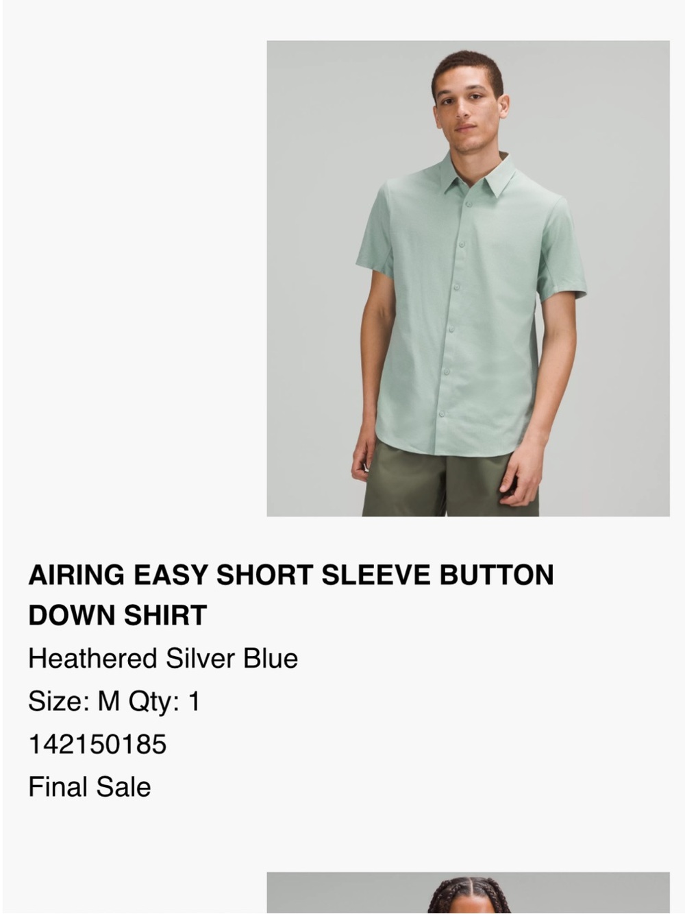 Lululemon Airing Easy Short Sleeve Button Down Shirt - Picture 4 of 4